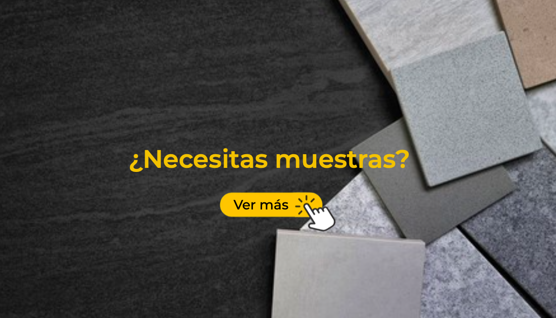 Muestra de diferentes colores y texturas de placas decorativas