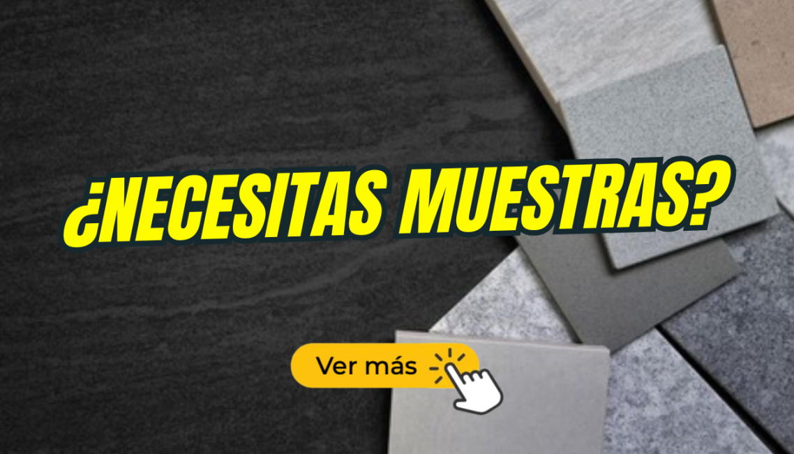 Muestra de diferentes colores y texturas de placas decorativas