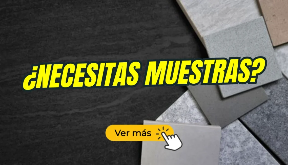 Muestra de diferentes colores y texturas de placas decorativas