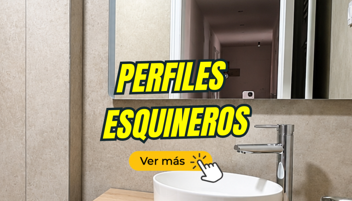 Muestras de placas decorativas Perfiles esquineros placas decorativas, perfiles rinconero placas decorativas, perfil terminación placas decorativas